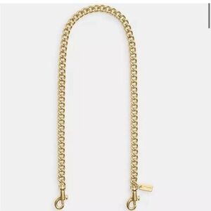 Coach chain shoulder strap 23" in gold New with tags in package